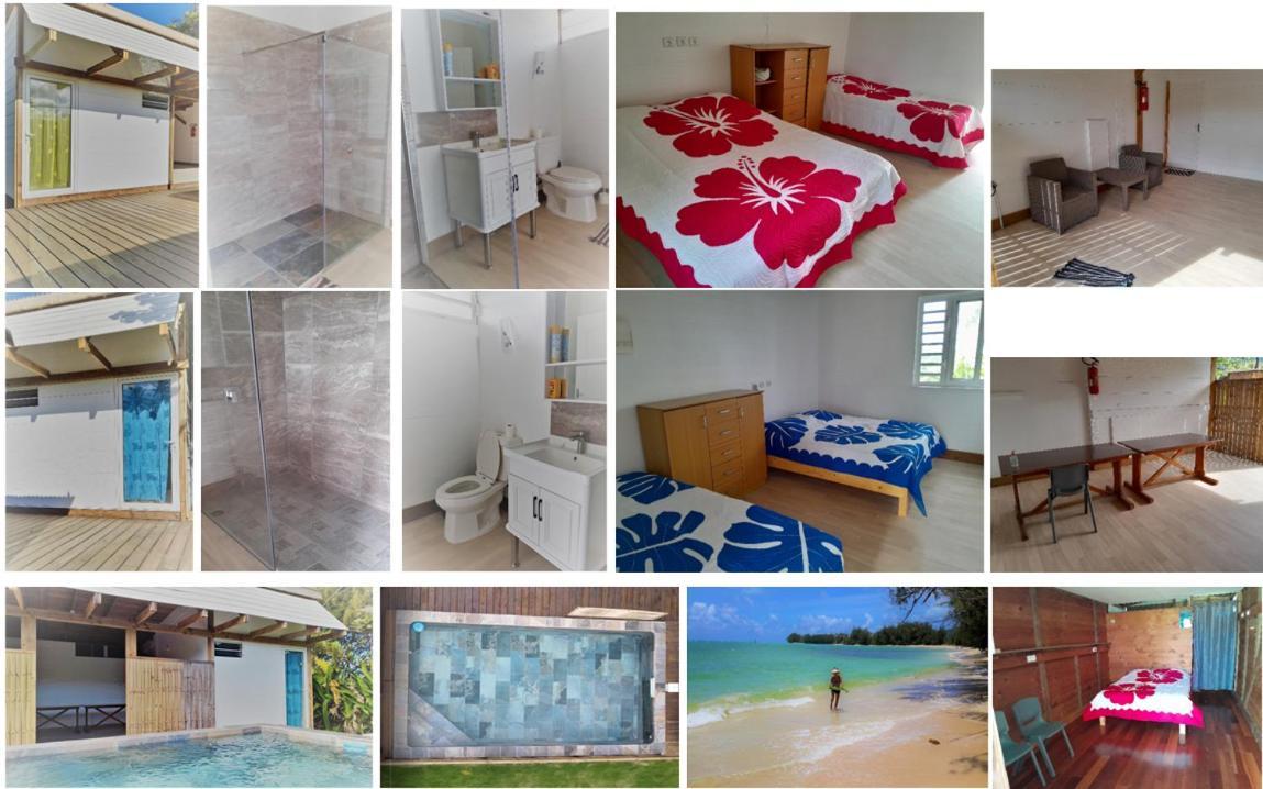 Mara'Ai Le Spot Tubuai Chambre Triple Taahueia Deluxe Sdb Privee Avec Piscine Mataura 外观 照片